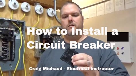 how to install a new electrical breaker box|installing a 15 amp breaker.